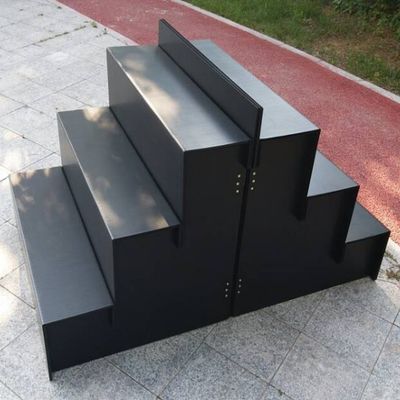 Il banco di mostra floreale nero di Coroplast pp ha ondulato un bene durevole di plastica di 4 punti