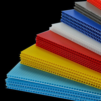 lo strato bianco 8mm Corona Treatment Corrugated pp di 6mm Coroplast imbarca