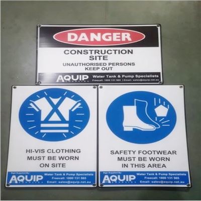Segni di plastica d'avvertimento Corona Corflute Construction Signs di Corflute