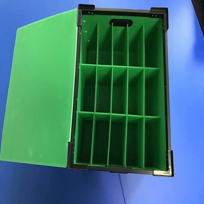 4mm blu hanno ondulato la scatola di imballaggio di plastica hanno ondulato le scatole di plastica con i divisori