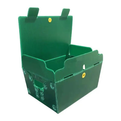 Rigido postale di Tote Corrugated Plastic Boxes Bins della posta del polipropilene su misura con le maniglie