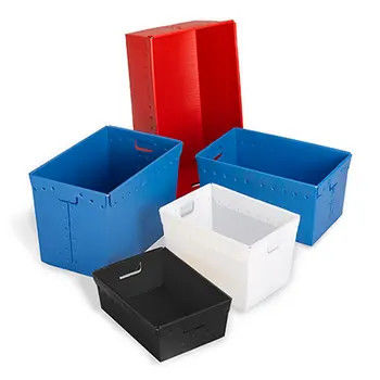 Posta postale Tote Hollow Boxes Bins Rigid dei pp su misura con le maniglie