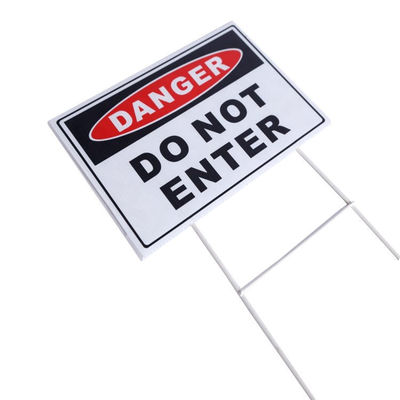 PP Corflute Sign Corrugated Plastic Yard Coroplast Sign Lightweight Personalizzato