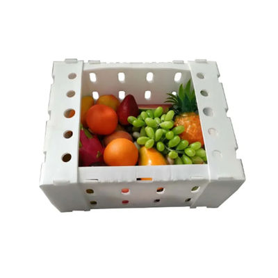 Scatola di plastica corrugata in PP Scatola di imballaggio di frutta in coroplast personalizzata pieghevole