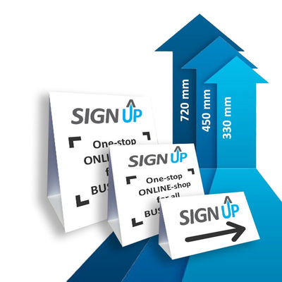 Segno di cartellone in corflutto PP impermeabile Segno di cartellone in plastica ondulata personalizzato