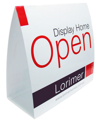 PP Corflute Roster Sign Corrugated Plastic Sign Personalizzato Plegabile