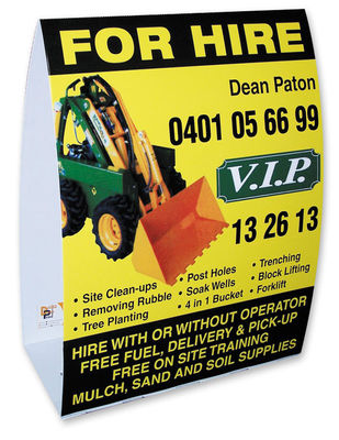 PP Corflute Roster Sign Corrugated Plastic Sign Personalizzato Plegabile