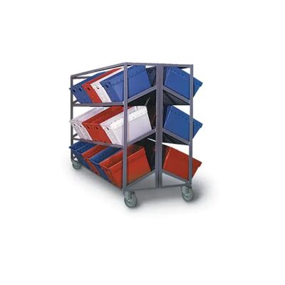 PP Mail Tote – Durable, Lightweight, Stackable Postal Storage Bin for Efficient Mail Sorting, Transport, and Organization